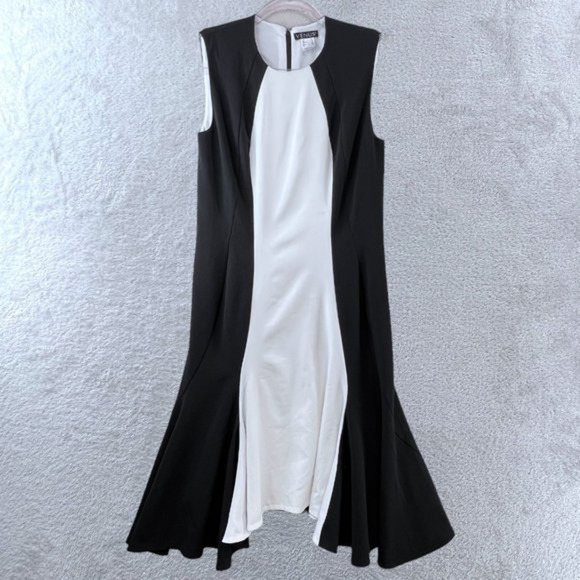 Black and White Cocktail Dress - Size 4 - Modern Event or Going Out Dress - Picture 1 of 11